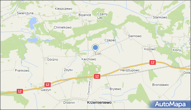 mapa Nowy Belęcin, Nowy Belęcin na mapie Targeo